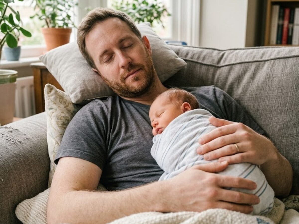 Cuddles with baby